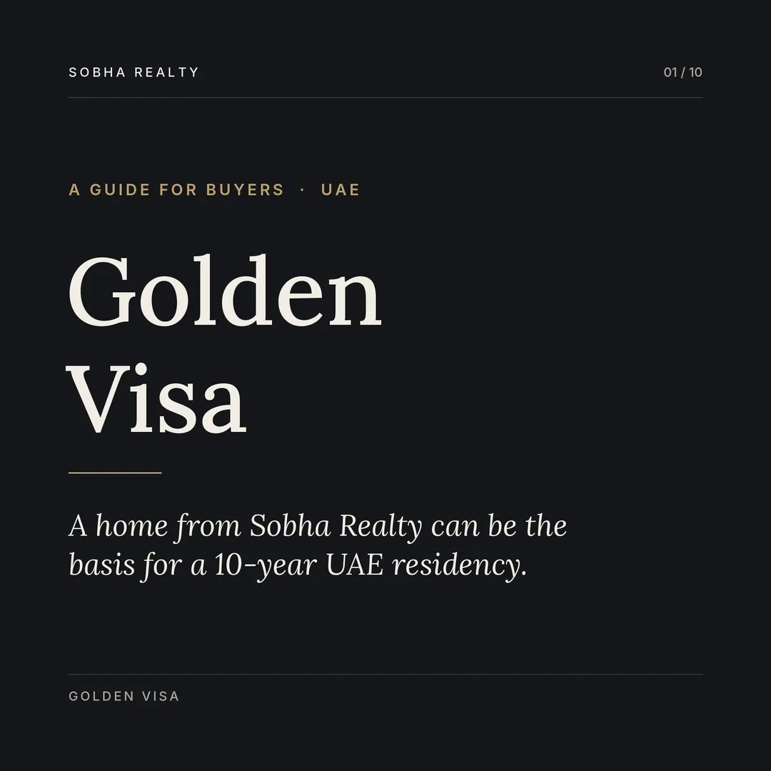 Golden Visa with Sobha Realty